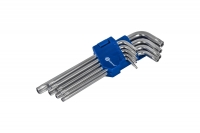 Набор ключей угловых удлинённых КОБАЛЬТ Tamper TORX: T10, T15, T20, T25, T27, T30, T40, Т45, Т50, CR