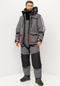 Костюм зимний Поплавок Siberia Floating ткань Breathable цвет Серый/Черный (Размер: 56-58, Рост: 182