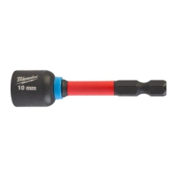 Насадка магнитная торцевая Milwaukee SHOCKWAVE™ с хв. 1/4" Hex - 10мм x 65мм GEN II