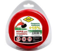 КОРД ТРИММЕРНЫЙ В БЛИСТЕРЕ DDE "SPEED LINE" (ЗВЕЗДА) 2,4 ММ х 60 М, КРАСНЫЙ