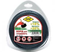 КОРД ТРИММЕРНЫЙ В БЛИСТЕРЕ DDE "STEEL ROD LINE" (КРЕСТ ВИТОЙ АРМИРОВАННЫЙ) 2,4 ММ х 45 М, ГОЛУБОЙКР
