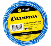 КОРД ТРИММЕРНЫЙ CHAMPION Sky-cutter 3.0мм*12м (ВИТОЙ КВАДРАТ)