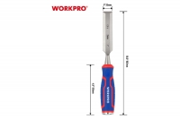 Стамеска-долото 25мм WP243010 WORKPRO CR-V кованная сталь