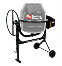 Бетоносмеситель QUATTRO ELEMENTI Terra 160 700 Вт, 160 л, 27 об/м, замес 70 л, чугунный венец 917-971