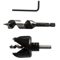 НАБОР ДЛЯ УСТАНОВКИ ЗАМКОВ ПРАКТИКА КОРОНКА 54 Х 40ММ, винтовое сверло 22 мм блистер