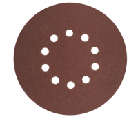 Круги шлифовальные с отверстиями (липучка), алюминий-оксидные, 225 мм, 5 шт. Р 60