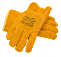 GWARD Driver Lux Zima Перчатки из спилка оранжевого цвета, утеплитель мех-мутон 6/60 (р 11 XXL)