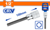 Насадка бита торцевая 100 мм 1/2" HEX 5 мм WADFOW WSC5202