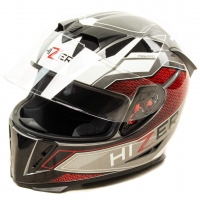 Шлем мото интеграл HIZER J5311 #3 (L)  gray/white
