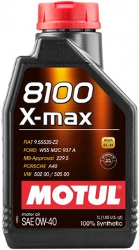 МАСЛО MOTUL 8100 МОТОРНОЕ X-MAX SAE 0W-40