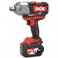 Гайковерт аккум ударный бесщеточный DCK KDPB1288, 18В, 3/4 ", 2*6А/ч. 1288Нм